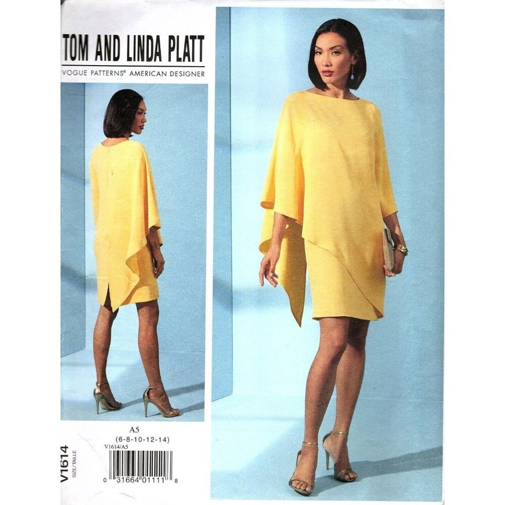 Vogue V1614 Misses 6 to 14 Designer Tom and Linda Platt Dress Sewing Pattern